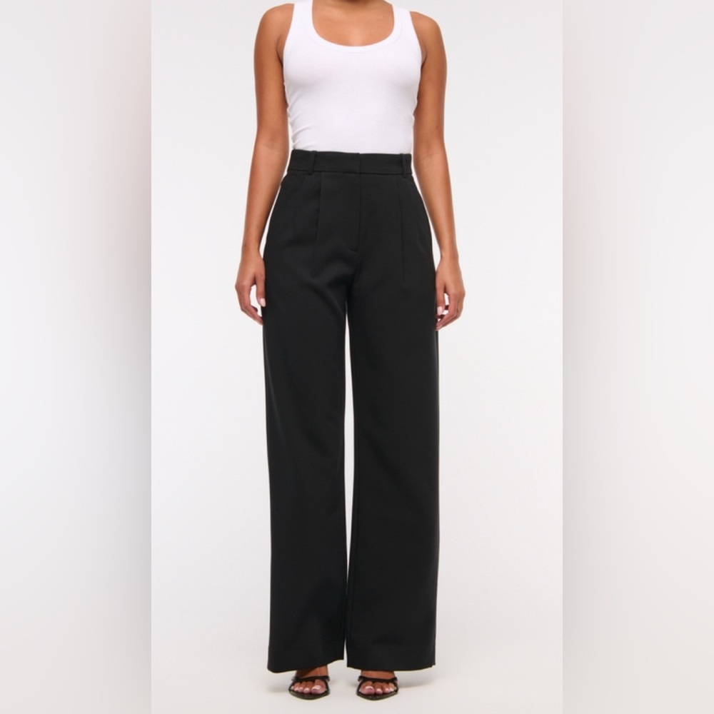 Abercrombie & Fitch Black Wide Leg Pants